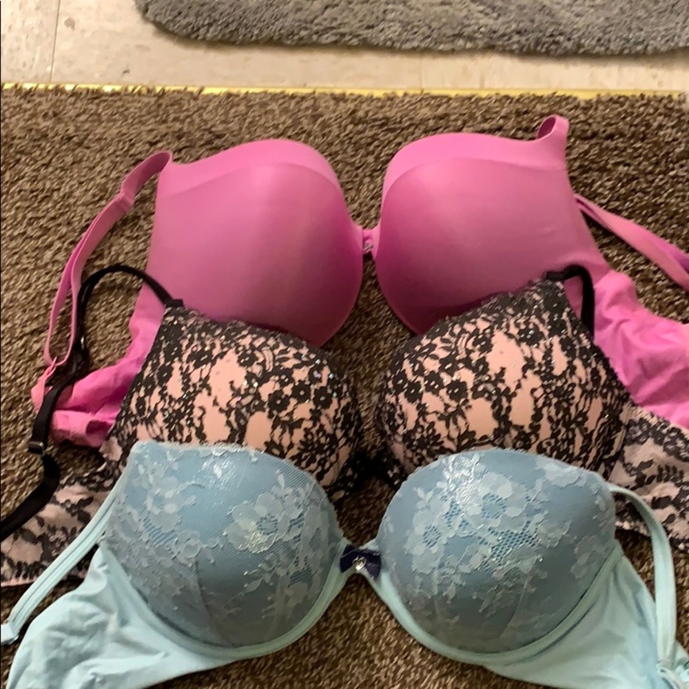 Three Victoria’s Secret bras